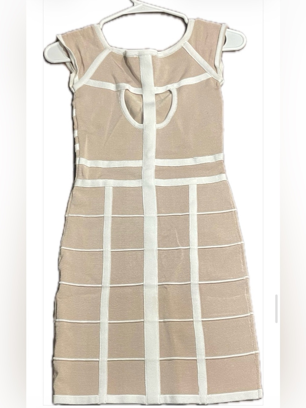 size s Beige Bondage Dress